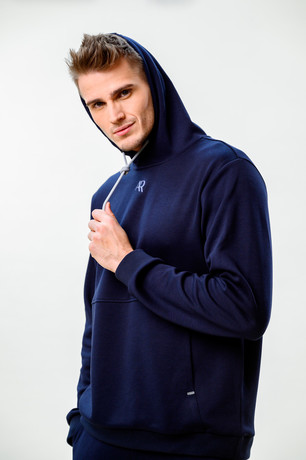 HOODIE PIRAN MAN navy blue no. S