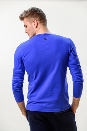 T-SHIRT DOHA LONG SLEEVE MAN BLUE no. M