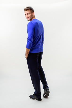 T-SHIRT DOHA LONG SLEEVE MAN BLUE no. M