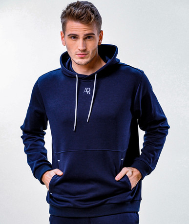 HOODIE PIRAN MAN navy blue no. L